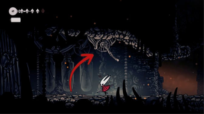 Hollow Knight Silksong. Моховой Грот (обучение)