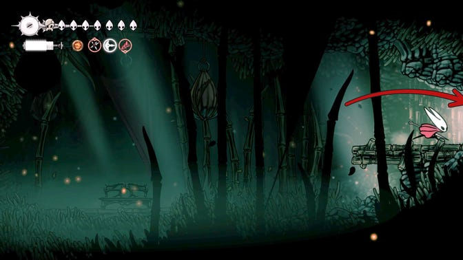 Hollow Knight Silksong. Чаща огонька