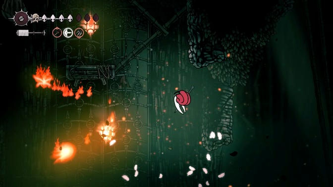 Hollow Knight Silksong. Чаща огонька