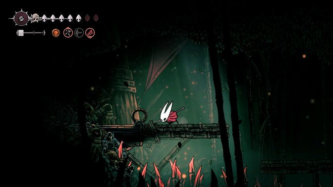 Hollow Knight Silksong. Чаща огонька