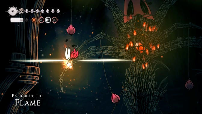 Hollow Knight Silksong. Чаща огонька