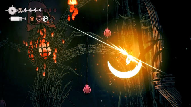 Hollow Knight Silksong. Чаща огонька