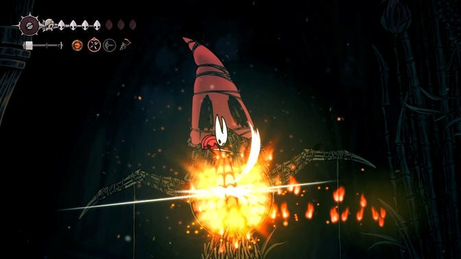 Hollow Knight Silksong. Чаща огонька