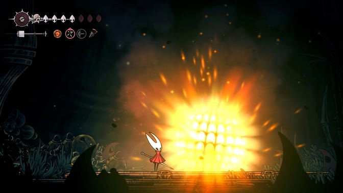 Hollow Knight Silksong. Чаща огонька