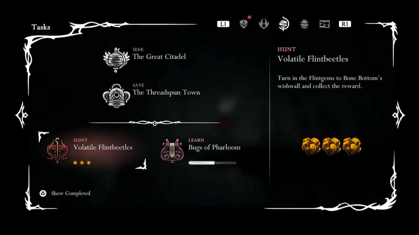 Hollow Knight Silksong. Дополнительные задания