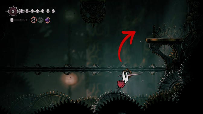 Hollow Knight Silksong. Верхнее ядро часового механизма