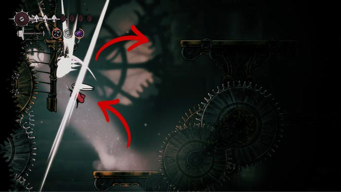 Hollow Knight Silksong. Верхнее ядро часового механизма
