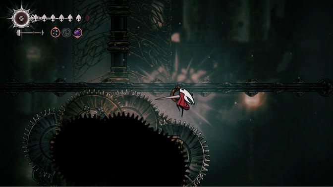 Hollow Knight Silksong. Верхнее ядро часового механизма