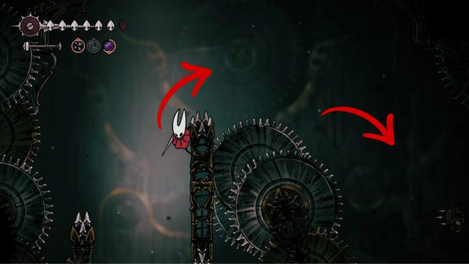 Hollow Knight Silksong. Верхнее ядро часового механизма