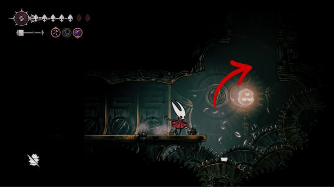 Hollow Knight Silksong. Верхнее ядро часового механизма