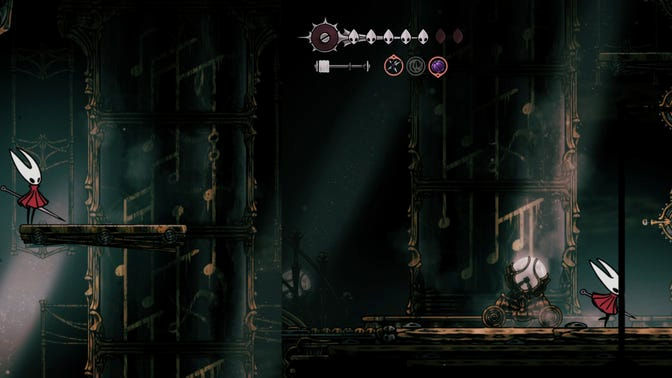 Hollow Knight Silksong. Верхнее ядро часового механизма