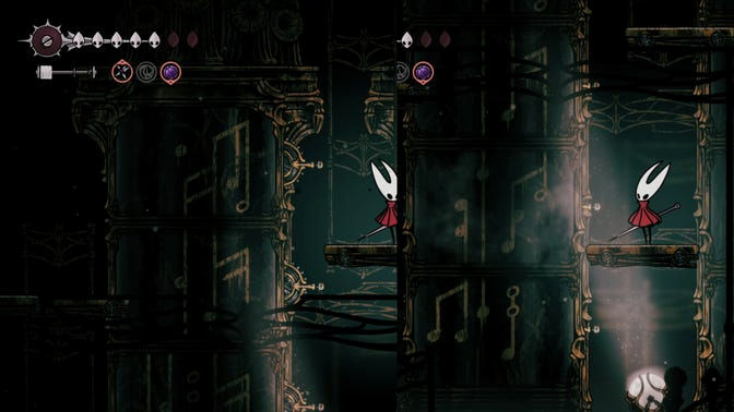 Hollow Knight Silksong. Верхнее ядро часового механизма