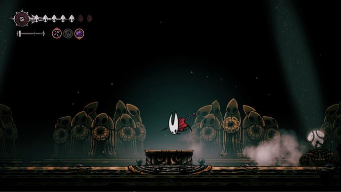 Hollow Knight Silksong. Верхнее ядро часового механизма