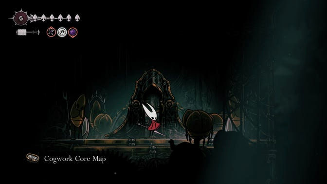 Hollow Knight Silksong. Нижнее ядро ​​часового механизма
