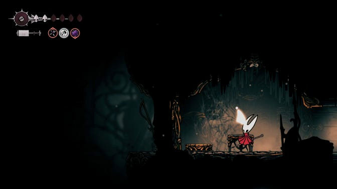 Hollow Knight Silksong. Нижнее ядро ​​часового механизма