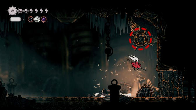Hollow Knight Silksong. Нижнее ядро ​​часового механизма