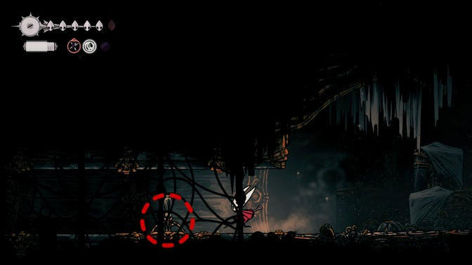 Hollow Knight Silksong. Нижнее ядро ​​часового механизма