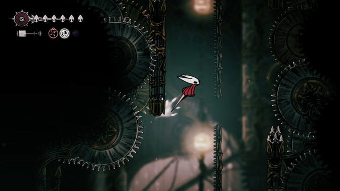 Hollow Knight Silksong. Нижнее ядро ​​часового механизма