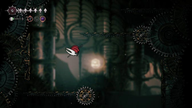 Hollow Knight Silksong. Нижнее ядро ​​часового механизма