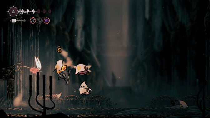 Hollow Knight Silksong. Нижнее ядро ​​часового механизма