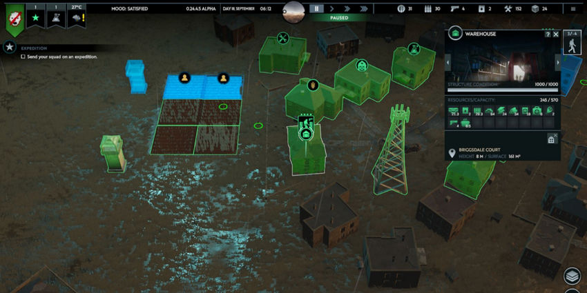 Infection Free Zone. Построить склад