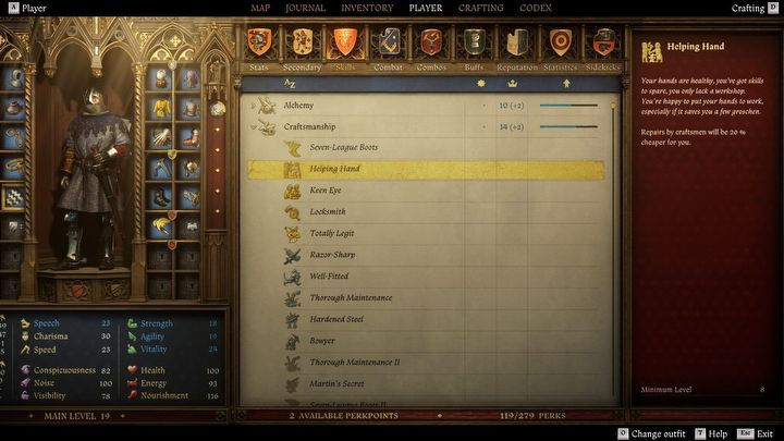 Kingdom Come Deliverance 2. Лучшие перки
