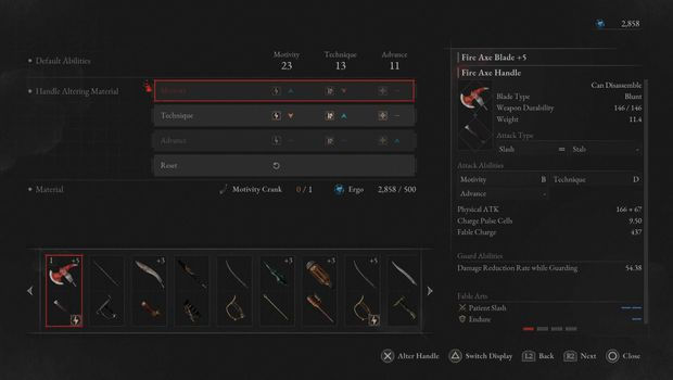 Lies of P. Требования оружия