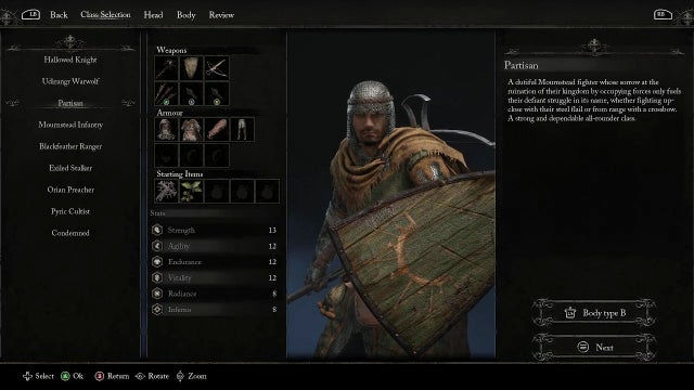 Lords of the Fallen 2023. Классы