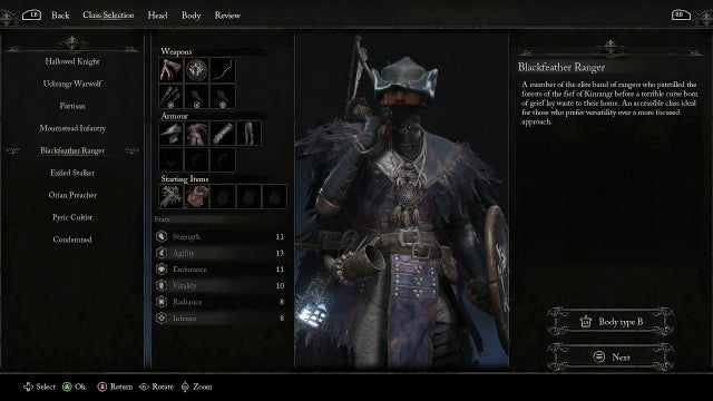 Lords of the Fallen 2023. Классы