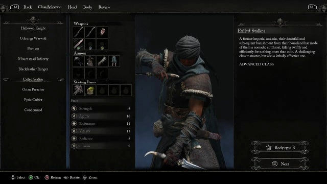 Lords of the Fallen 2023. Классы