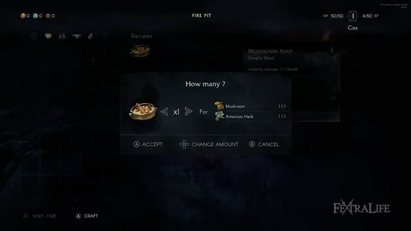 No Rest for the Wicked. Приготовление еды