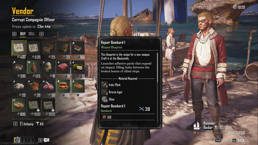 Skull and Bones. Ремонт корабля