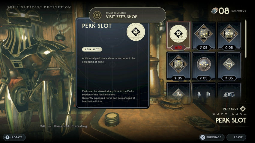 Star Wars Jedi: Survivor. Магазин Зи