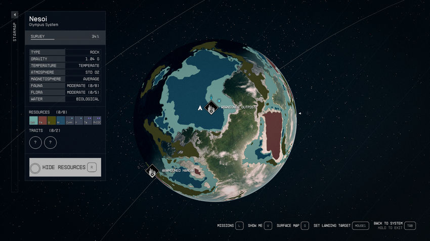 Starfield. Ресурсы для крафта