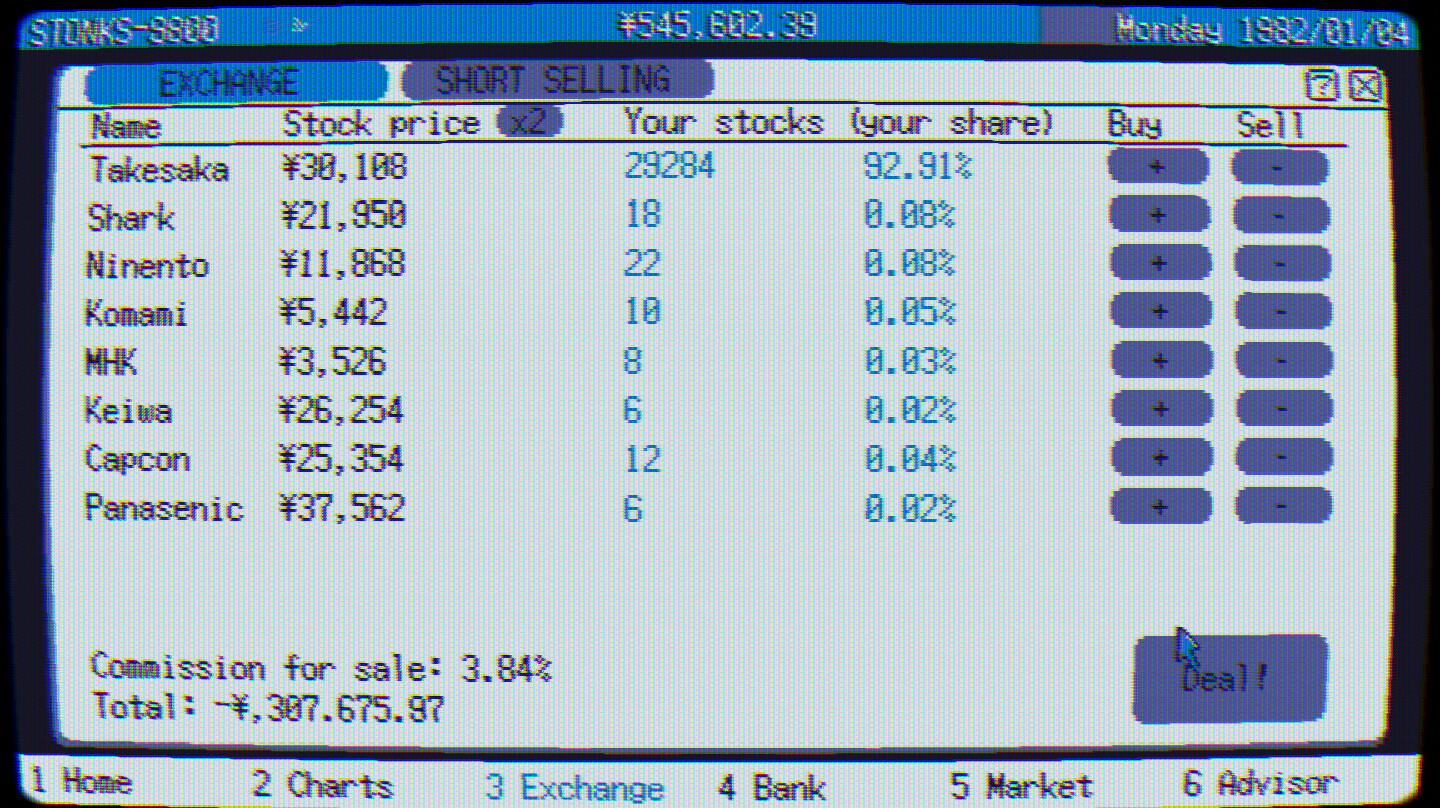 STONKS-9800: Stock Market Simulator