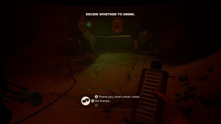 The Invincible. Рохитра пить воду