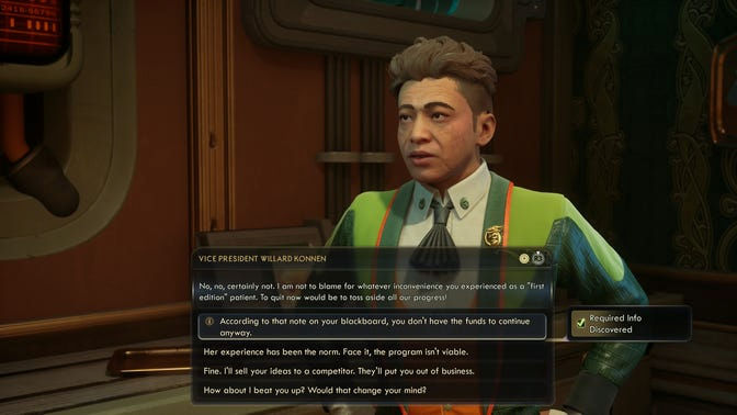 The Outer Worlds 2. Дополнительные задания