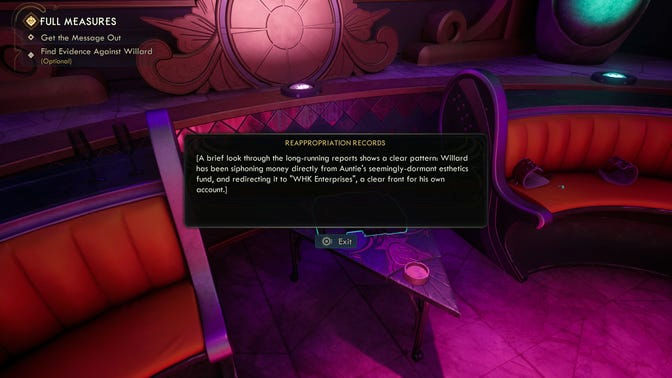 The Outer Worlds 2. Дополнительные задания