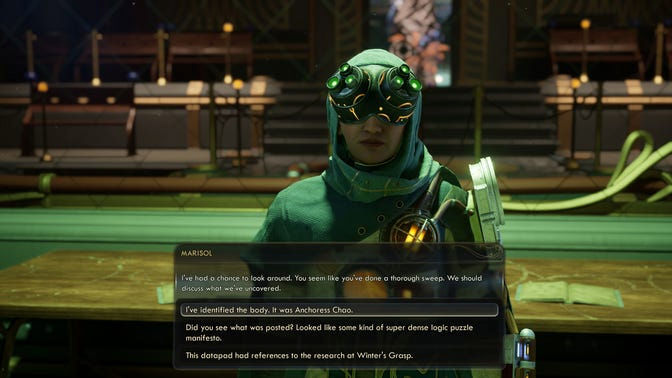 The Outer Worlds 2. Дополнительные задания