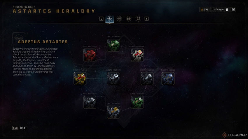 Warhammer 40000 Space Marine 2. Геральдика Астартес