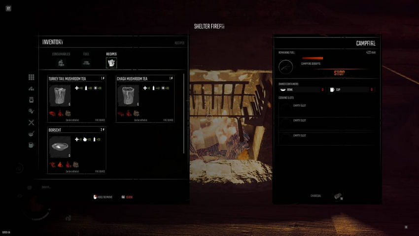 Winter Survival. Приготовление пищу