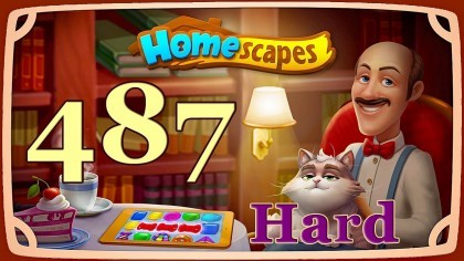 Видеопрохождения - HomeScapes уровень 487 (сложный) прохождение