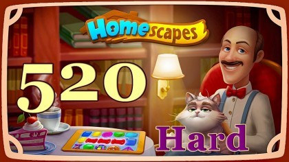 Видеопрохождения - HomeScapes уровень 520 (сложный) прохождение