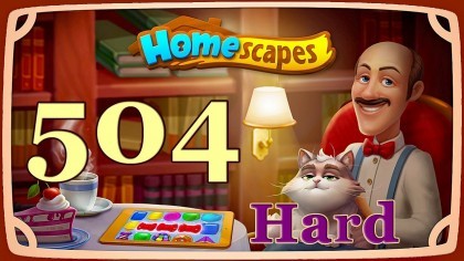 Видеопрохождения - HomeScapes уровень 504 (сложный) прохождение