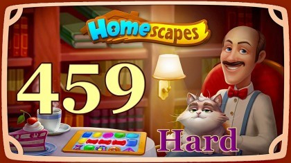 Видеопрохождения - HomeScapes уровень 459 (сложный) прохождение
