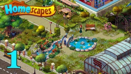 Видеопрохождения - HomeScapes Сад День 1 прохождение