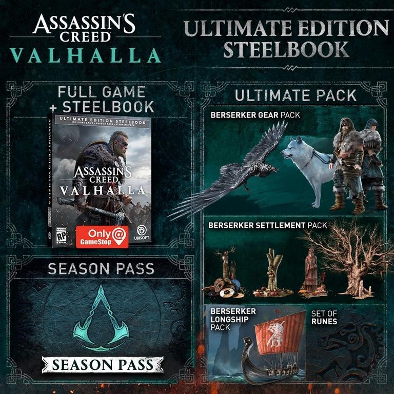 Предварительный заказ Assassin's Creed Valhalla Ultimate Edition $ 120...