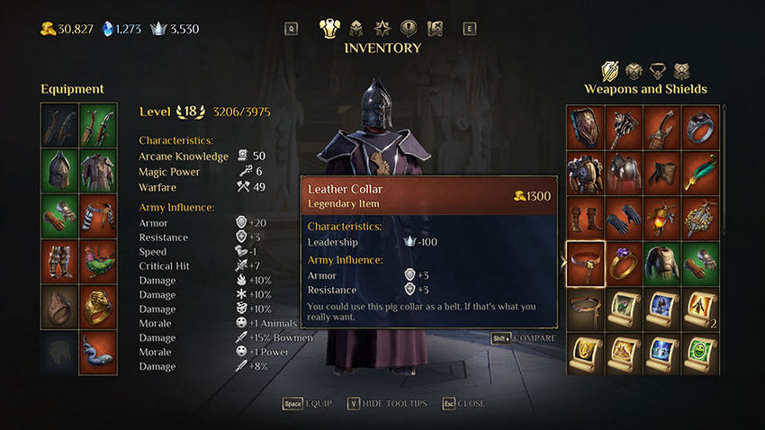 оружие и доспехи King's Bounty 2