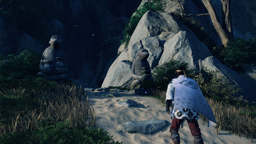 каменные обезьяны Tale of the Iki Island