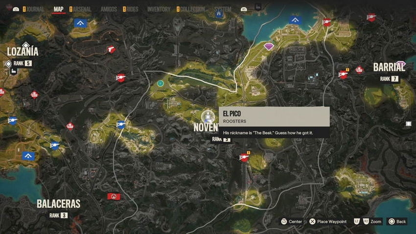 петухи Far Cry 6 на карте